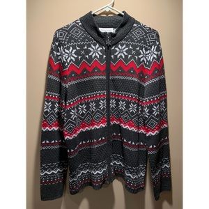 Patterned Sweater Jacket